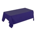 thumbnail image 2 of HHBEAUTY Rectangle Vinyl Tablecloth, Waterproof Spillproof Plastic Backed Table Cloth, Wipe Clean Table Cover for Dining, Buffet Parties and Camping (Navy,54" x 72"), 2 of 7