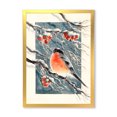thumbnail image 3 of Designart Taureau de Noël Oiseaux Traditionnel Art Mural Encadré, 3 of 4