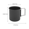 thumbnail image 2 of EGNMCR Camping et Randonnée Gobelet d'Eau de Camping Extérieur Gobelet de Camping Portable en Acier Inoxydable Gobelet de Camping, 2 of 7