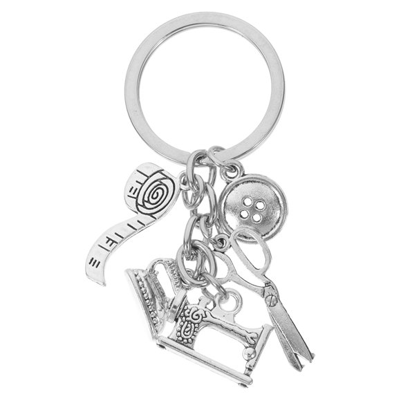 Sewing Machine Scissor Pendant Keychain Backpack Key Chain Purse Decorative Keychain Tailor Themed Keypendant Hangin Charm