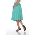 thumbnail image 4 of White Mark Women's Mid Length Fit and Flare Skirt, 4 of 5