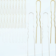 thumbnail image 1 of 40 Pack 3 Pouces Or Argent Métal U en Forme de Broches de Cheveux Alliage Fer Fil de Cheveux Fourche Longues Baguettes Pics Épingles à Cheveux Bâtons Châle Épingle à Cheveux Simple Rapide Chignon Clip Titulaire Fabrication Bricolage Accessoire Vrac, 1 of 5