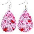 thumbnail image 1 of PVCS Boucles d'Oreilles de la Saint-Valentin Cœur Amour Lèvres Rouges Boucles d'Oreilles Imprimées Double Face, 1 of 2