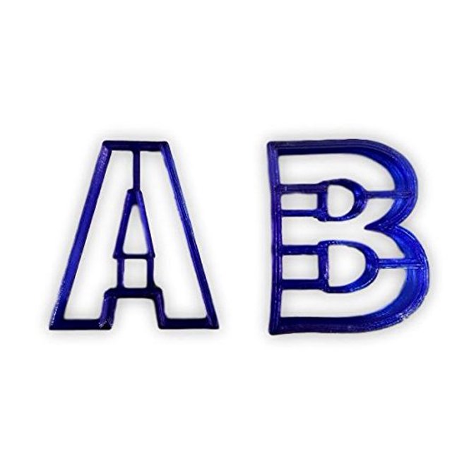 Alphabet Cookie Cutter (V)- Expédition Rapide - Arêtes Vives - Qualité Exceptionnelle