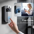 thumbnail image 4 of VEAT00L Doorbell Camera Wireless, 1080P Video Doorbell, 2-Way Audio, Instant Alert,PIR Motion Detection,Night Vision, 4 of 10