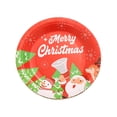 thumbnail image 2 of G Eco-Friendly Disposable Christmas Party Plates 9 Inch 16Pc Set Perfect For Holiday Dinner Decorations Festive Gatherings And Special Events Weight 0.46 Lb, 2 of 7