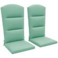 thumbnail image 1 of Outsunny Ensemble de 2 Coussins de Chaise Adirondack d'Extérieur avec Attaches au Dossier, Vert, 1 of 10