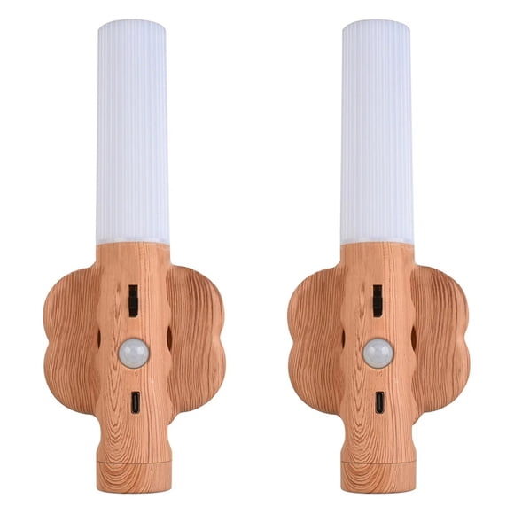 Mistaha Multi-Functional Portable Rechargeable LED Wall Lights Set of 2