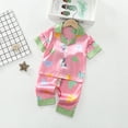 thumbnail image 2 of Teen Boy Pajama Set Cute Button Down Homewear Set Toddler Sleepwears Pj for Girls 11-12 Years, 2 of 5