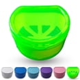 thumbnail image 2 of Denture Box Creative Denture Bath Case Denture Container with Basket Net Holder, 2 of 10