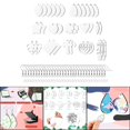 thumbnail image 3 of veasfak 32Pcs Sublimation Blank Ears MDF Board White Ears Heat Transfer Ears ear hook + jump, 3 of 9