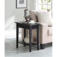 thumbnail image 2 of Pemberly Row Table d'Appoint Moderne en Fini Bois Noir avec Tablette, 2 of 6