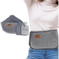 thumbnail image 1 of Hot Water Bottle Pouch with Waist Cover with Wearable Belt Wrap Around Hot Water Bottle PVC Soft Hand Warmer Leakproof Water Bag for Stomach Period Pain Relief Back Tummy and Shoulders1, 1 of 5