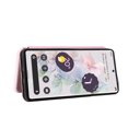 thumbnail image 2 of Étui pour Google Pixel 7 Pro 5G, Étui Folio à Rabat Magnétique en Cuir Fibre de Carbone avec Porte-Cartes et Support, 2 of 5