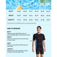thumbnail image 2 of Charmo Mens UPF 50+ Swim Shirts Quick Dry Short Sleeve Swimsuit Tops Sun Protection Running Sufring Rash Guards, 2 of 8