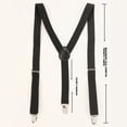 thumbnail image 3 of Y-Shape Elastic Suspenders For Men Adjustable Tuxedo Braces with Secure Style Straps, 3 of 6