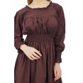 thumbnail image 2 of Bimba Robe Maxi Longue Décontractée en Coton pour Femme à Taille Smockée, 2 of 9