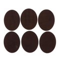 thumbnail image 1 of yuksok 3x6pcs Oval Shape Iron-on Suede Elbow Applique Cloth Coffee 3 Pcs, 1 of 7