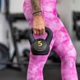 thumbnail image 2 of PRISP 3-Piece Kettlebell Weight Set - 5lb 10lb 15lb Free Weights with Rack, 2 of 9