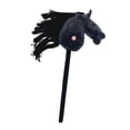 thumbnail image 1 of Lipstore Stick Horse Riding Toy with Pole Pretend Play Horse on A Stick Performance Props Black, 1 of 8