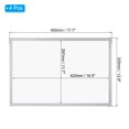 thumbnail image 2 of Unique Bargains A3 Magnetic Sign Holder, 4 Pack Magnetic Display Frame Self-Adhesive Picture Frame for Refrigerator, Silvery, 2 of 7