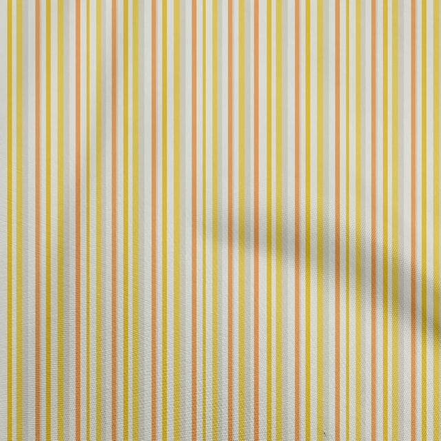 oneOone Velvet Yellow Fabric Stripes Sewing Material Print Fabric By The Yard 58 Inch Wide