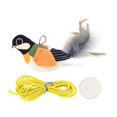 thumbnail image 4 of Tachiuwa Hanging Door Cat Toy Cat Activity Toy Interactive Feather Toy for Training orange, 4 of 9