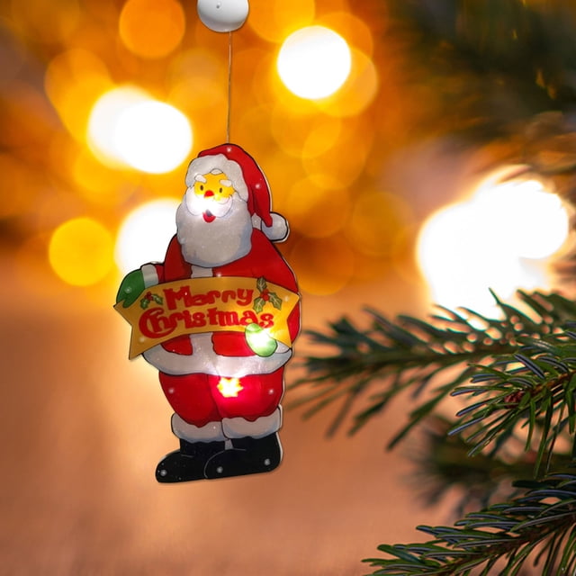 Amzcrzy Decorative Lights Christmas Window Decoration Lights Battery Operated (Not Include) Christmas Indoor Lights Window Hanging Decoration Lights Party Christmas Gift Christmas Decorations