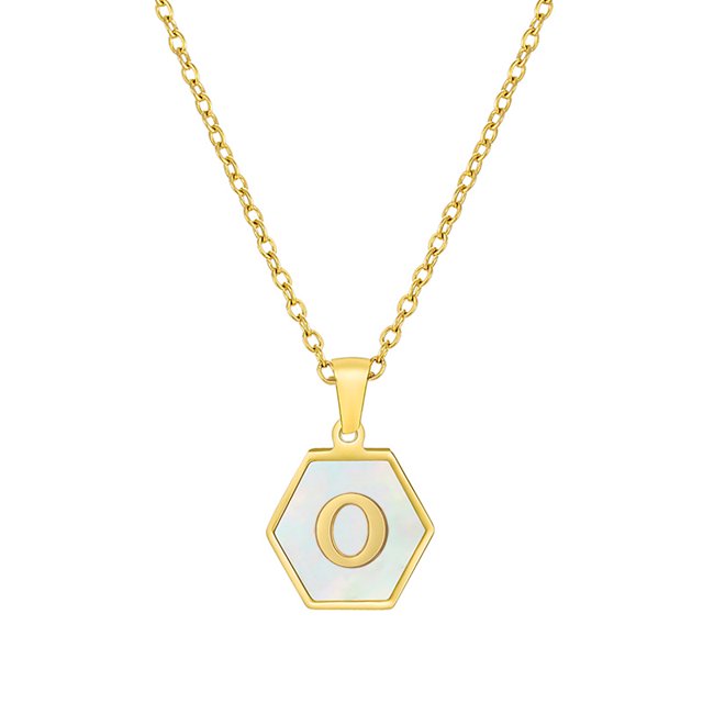 Colliers, Collier Lettre Coquille Mignonne pour Filles, Pendentifs Pièce pour Filles en Acier Inoxydable Colliers Initiale pour Femmes Bijoux Rond