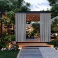 thumbnail image 3 of Gazébos pour Patios, Gazebo Extérieur Rideaux Imperméables à la Pluie, Rideaux Élégants en Polyester Imperméable à Passer à Travers la Tringle pour Patio, 3 of 6