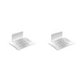 thumbnail image 4 of Maytalsory Support de Toilette Porte-Savon Support de Bain Sans Perçage Accessoires Ménagers Blanc Mat 2 Ensembles, 4 of 6