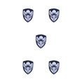 thumbnail image 2 of maskred Luminous Glow In Dark Hook Illuminated Embroidery Patch Lightweight Armband Emblem Badges Clothes Accessories Type 5 5Set, 2 of 6