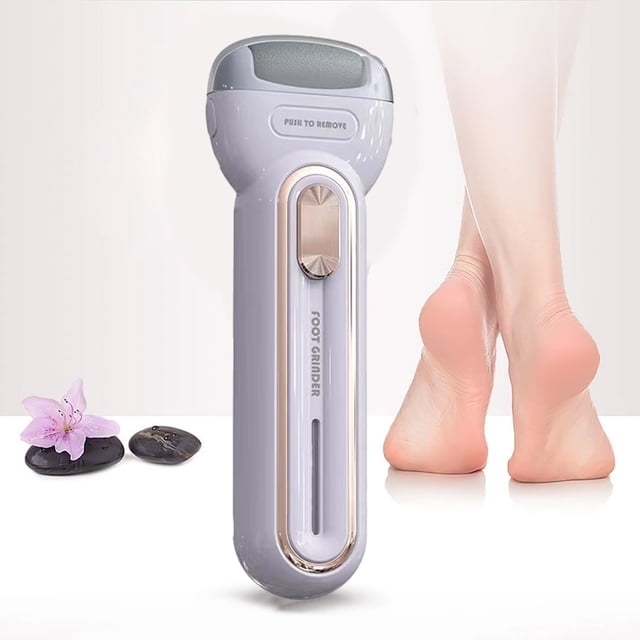 Aursykel Portable Rechargeable Foot File Callus Remover Pedicure Tool for Dead Skin with Two Adjustable Gears USB Charging Easy to Use and Clean Suit for Travel