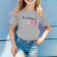 thumbnail image 2 of Pyjama Décontracté pour Enfants Motif Lettre Imprimé Multicolore Col Rond Manches Courtes Grandes Filles Soutien-Gorge Intégré Camisoles Manches Courtes Chemises Filles Manches Longues Chemise de Pâques Filles Filles Athlétiques, 2 of 4