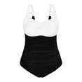 thumbnail image 5 of Womens Plus Size Bathing Suit Color Block Bathing Suits Womens Swimsuits 1 Piece Plus Size Beach Swimsuit, 5 of 5