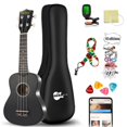 thumbnail image 1 of Soprano Ukulele Beginner Kit 21 Inch w/Free Online Lesson Gig Bag Tuner Picks Strap, Fast to Learn, 1 of 8