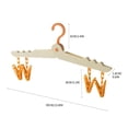 thumbnail image 2 of Antqov Folding Clothes Hanger Portable Travel Multi Functional Plastic Clothes Hanger, 2 of 2