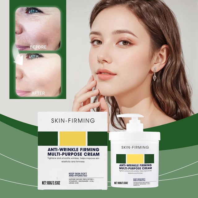 Fubsta Crème Raffermissante et Anti-Rides Avancée - Crème Raffermissante et Rajeunissante pour la Peau, Crème Sérum Raffermissante et Rajeunissante pour la Peau Anti-Rides Polyvalente pour Tous les Types de Peau (100 g)
