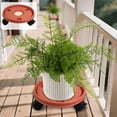 thumbnail image 1 of QTOCIO Mobile Tray With Plastic Belt Roller Circular Chassis Potted Plants Water Receiving Movable Pot Holders, 1 of 4