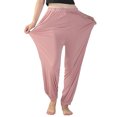 thumbnail image 3 of LUXUR Ladies Straight Leg Bottoms Tummy Control Sport Trousers Pink XXL, 3 of 4