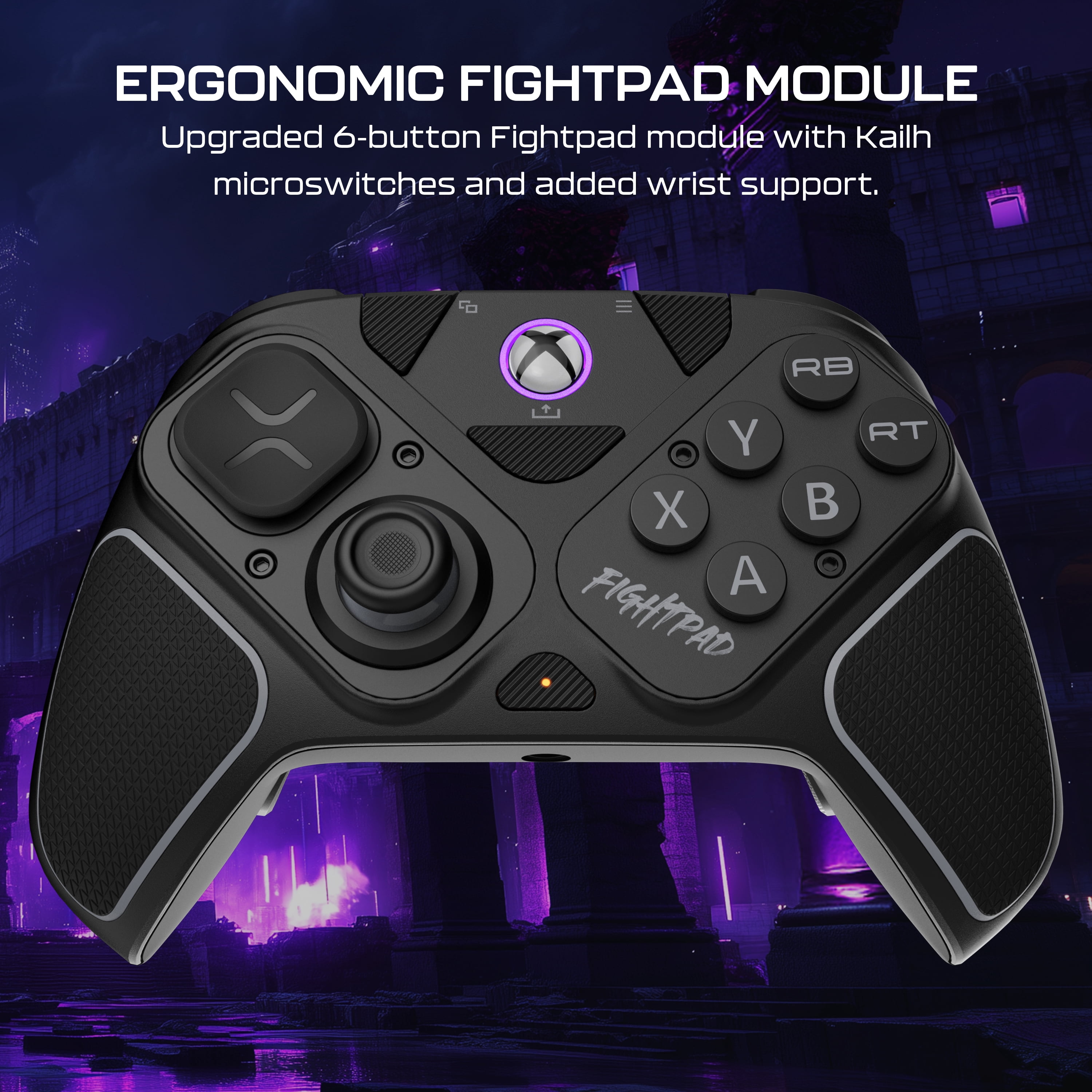 Turtle Beach Victrix Pro BFG Reloaded Wireless Modular Gaming Controller for Xbox Series X|S, Xbox One, & Windows PC; Bluetooth, Fightpad Module, Hall-Effect Thumbsticks/Triggers - Black