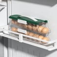 thumbnail image 3 of Egg Storage Box for Refrigerator Door Rolling Rack with Adjustable Length 32 cm x 10.2 cm x 8.1 cm to 19.6 cm Plastic, 3 of 3