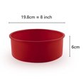 thumbnail image 2 of Round Bread Mold Silicone 8 Inch Cake Pan, Round Baking Mold Set of 2, Non-Stick Bakeware Pan, Reusable Food-Grade, BPA Free, 2 of 5
