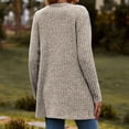 thumbnail image 4 of Yuyuzo Women's Cardigan 2025 Fall Casual Button down Sweaters Open Front Ribbed Knit Sweater Coat with Pockets, 4 of 5