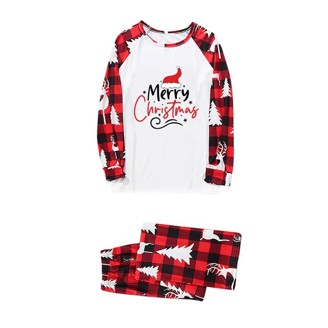 Pisexur Christmas Pajamas for Family Add Festive Atmosphere Family Christmas Pjs Matching Sets Reindeer and Snowflake Patterned Sleepwear Xmas PJS Set for Couples and Kids Christmas Pajamas