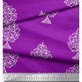 thumbnail image 3 of Soimoi Rayon Fabric Dot,Leaves & Floral Block Decor Fabric Printed Yard 56 Inch Wide, 3 of 3