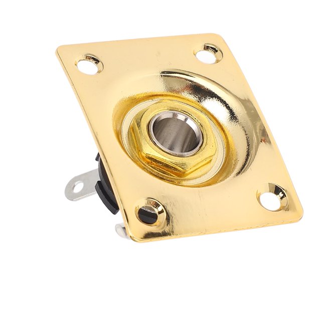 Metal Guitar Output Jack Plate, Small and Light Guitar Jack Socket Plate for Telecaster with Wide Applications for