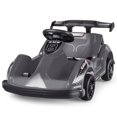 thumbnail image 1 of Gymax 6V Battery Powered Go Kart Kids Ride On 4 Wheel Racer RC w/ Bumper & Music Black, 1 of 8