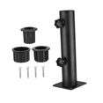 thumbnail image 3 of GUOOL 1 x Base de Parasol Support Tube Remplacement Parasol Acier pour Docks Balcon Extérieur Quatre Trous Fixé, 3 of 9