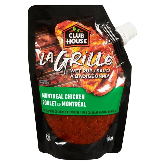 Club House, La Grille wet rub/sauce a badigeonner , Montreal Chicken, 200ml